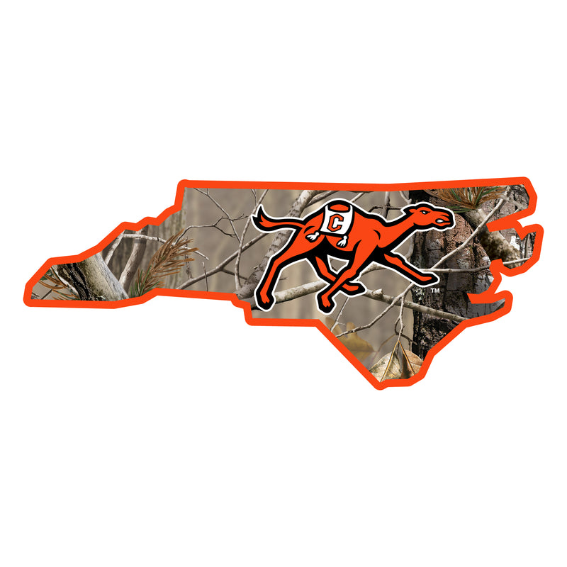 Campbell University Fighting Camels Realtree Camouflage Vinyl Sticker/Magnet - Officially Licensed