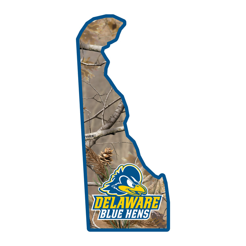 Delaware Blue Hens Realtree Camouflage Vinyl Sticker/Magnet - Officially Licensed