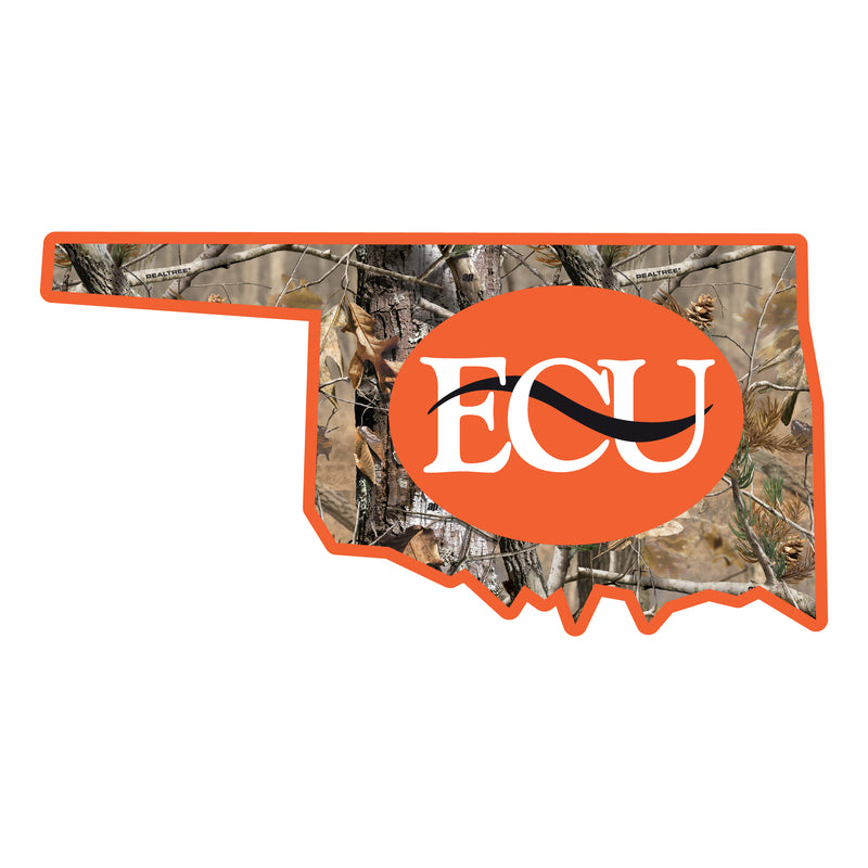 East Central University Tigers Realtree Camouflage Vinyl Sticker/Magnet - Officially Licensed