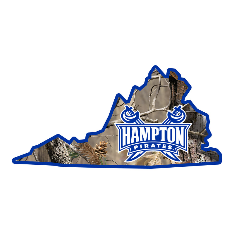 Hampton University Realtree Camouflage Vinyl Sticker/Magnet - Officially Licensed