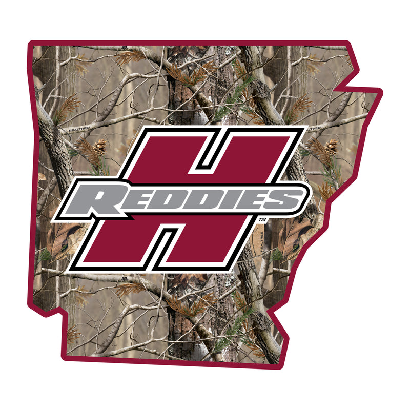 Henderson State Reddies Realtree Camouflage Vinyl Sticker/Magnet - Officially Licensed