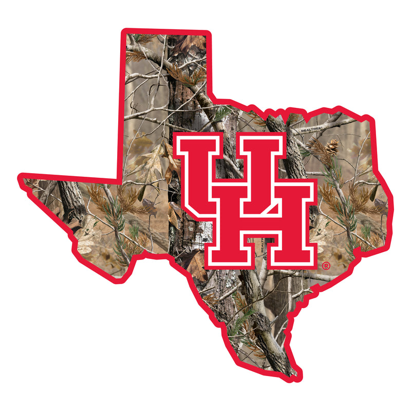 University of Houston Realtree Camouflage Vinyl Sticker/Magnet - Officially Licensed