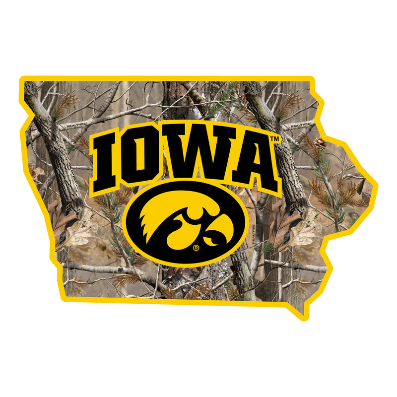 Iowa Hawkeyes Realtree Camouflage Vinyl Sticker/Magnet - Officially Licensed