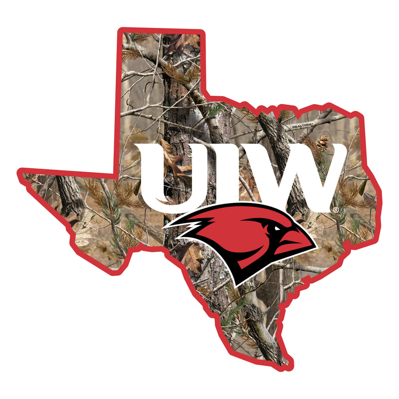 Incarnate Word Cardinals Realtree Camouflage Vinyl Sticker/Magnet - Officially Licensed