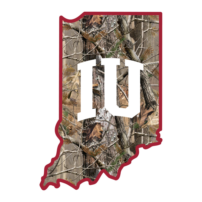 Indiana Hoosiers Realtree Camouflage Vinyl Sticker/Magnet - Officially Licensed