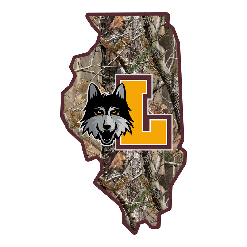 Loyola University Ramblers Realtree Camouflage Vinyl Sticker/Magnet - Officially Licensed