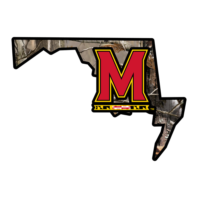 Maryland Terrapins Realtree Camouflage Vinyl Sticker/Magnet - Officially Licensed