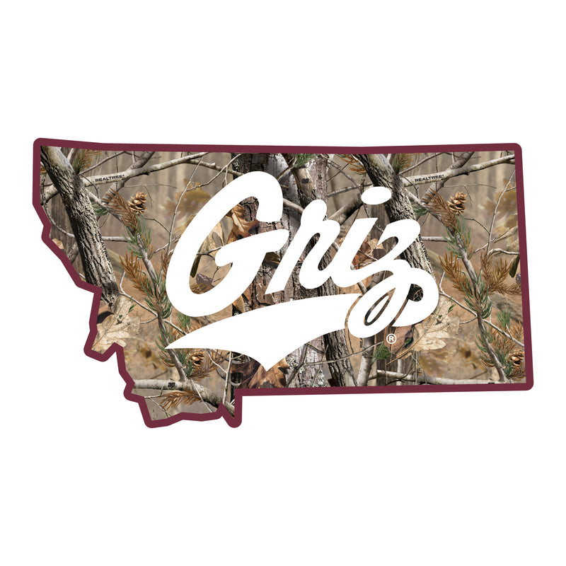 Montana University Realtree Camouflage Vinyl Sticker/Magnet - Officially Licensed