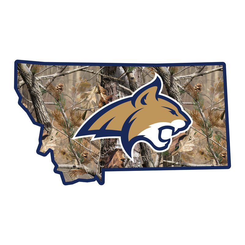Montana State Bobcats Realtree Camouflage Vinyl Sticker/Magnet - Officially Licensed