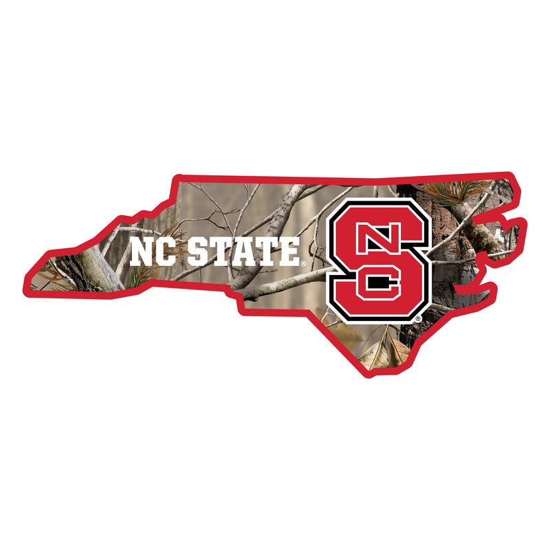 NC State Wolfpack Realtree Camouflage Vinyl Sticker/Magnet - Officially Licensed
