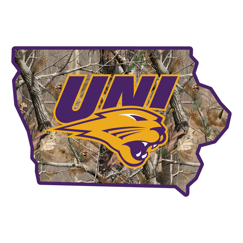 Northern Iowa Panthers Realtree Camouflage Vinyl Sticker/Magnet - Officially Licensed