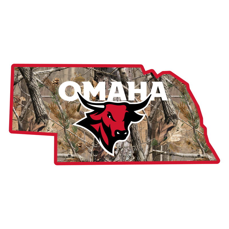 Nebraska at Omaha Realtree Camouflage Vinyl Sticker/Magnet - Officially Licensed