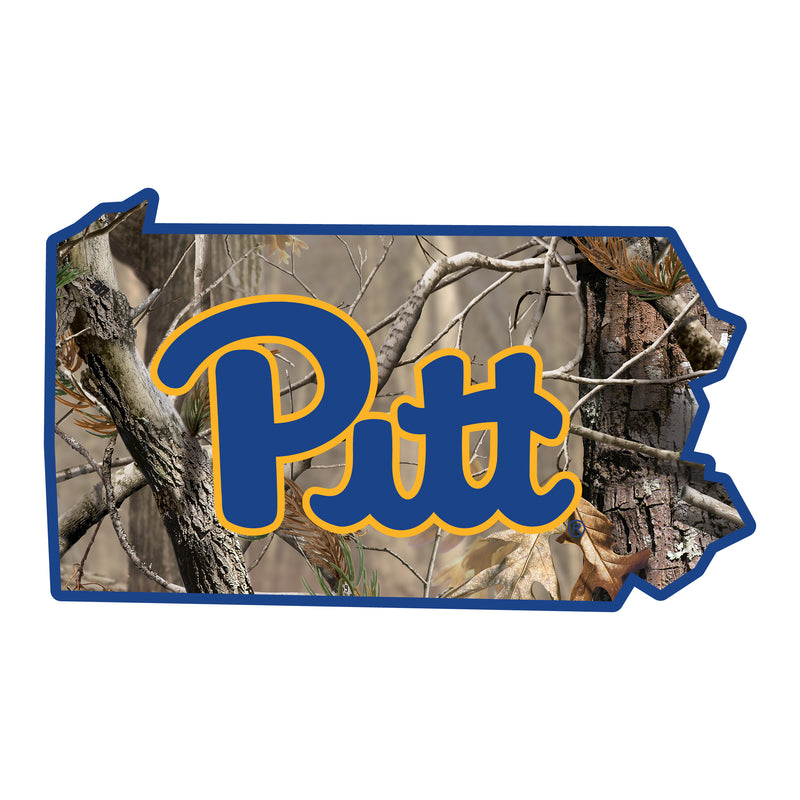 Pittsburgh Panthers Realtree Camouflage Vinyl Sticker/Magnet - Officially Licensed