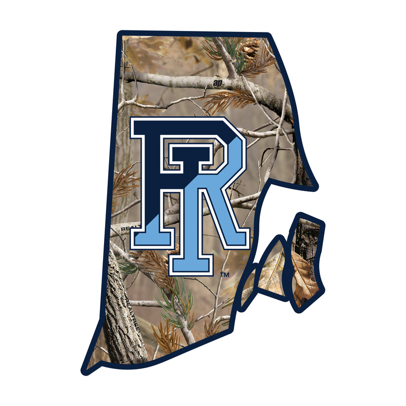 Rhode Island University Realtree Camouflage Vinyl Sticker/Magnet - Officially Licensed