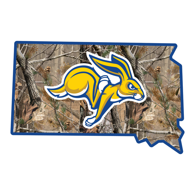 South Dakota State Jackrabbits Realtree Camouflage Vinyl Sticker/Magnet - Officially Licensed
