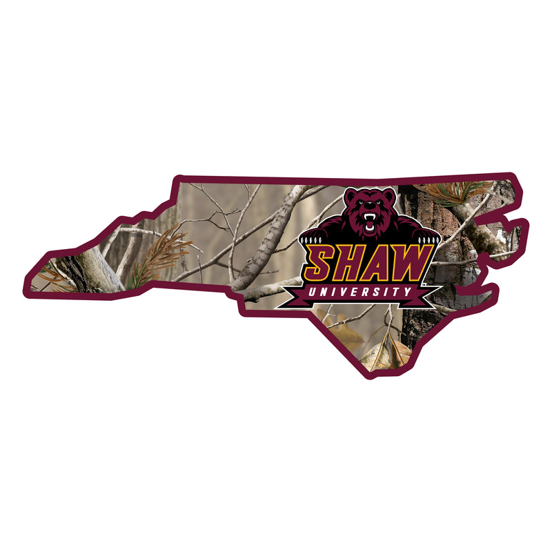 Shaw University Bears Realtree Camouflage Vinyl Sticker/Magnet - Officially Licensed