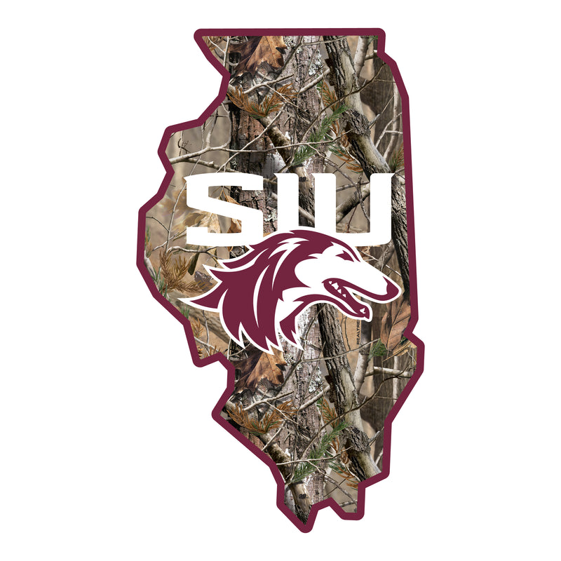 Southern Illinois Salukis Realtree Camouflage Vinyl Sticker/Magnet - Officially Licensed