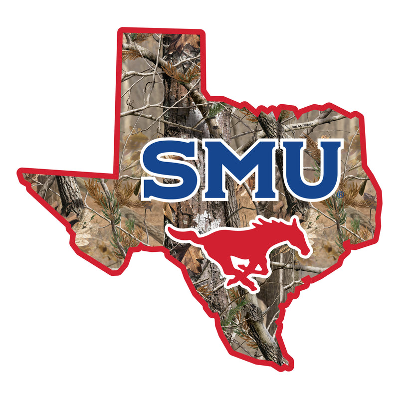 Southern Methodist University Realtree Camouflage Vinyl Sticker/Magnet - Officially Licensed