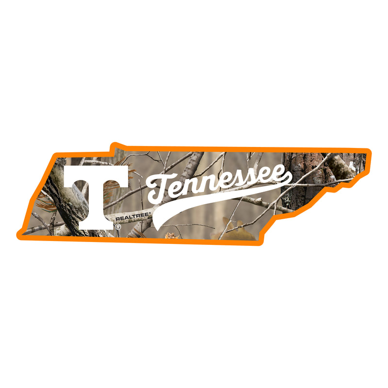 Tennessee Knoxville Volunteers Realtree Camouflage Vinyl Sticker/Magnet - Officially Licensed