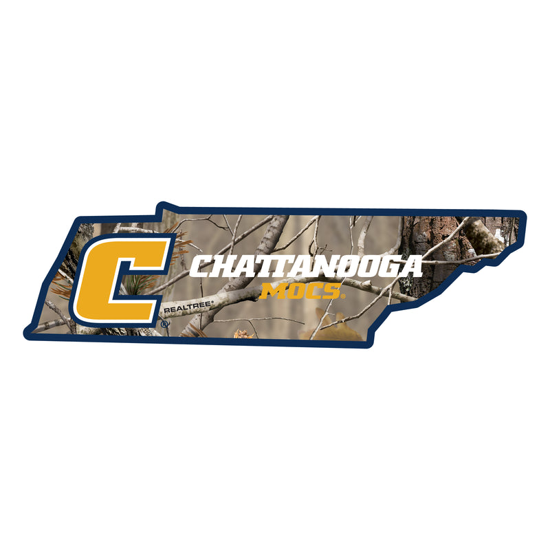 University of Tennessee at Chattanooga Realtree Camouflage Vinyl Sticker/Magnet - Officially Licensed