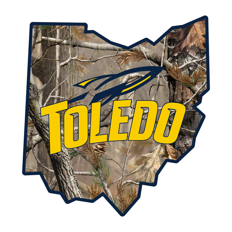 Toledo Rockets Realtree Camouflage Vinyl Sticker/Magnet - Officially Licensed