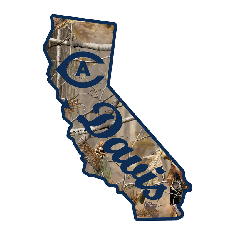 UC Davis Aggies Realtree Camouflage Vinyl Sticker/Magnet - Officially Licensed