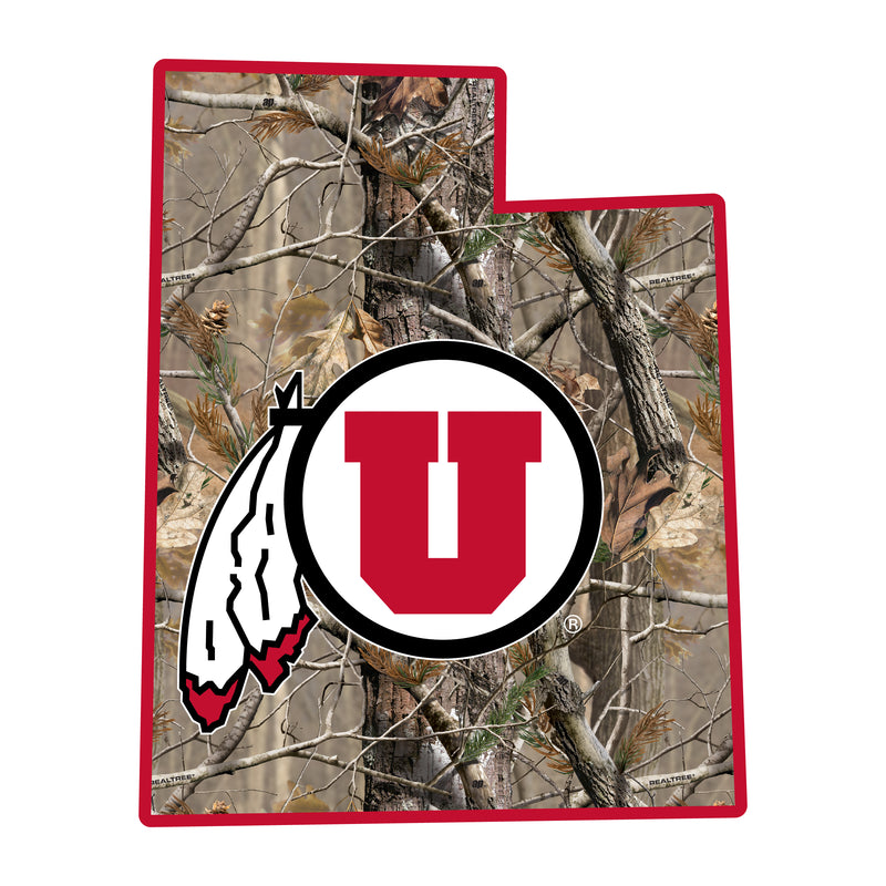 Utah Utes Realtree Camouflage Vinyl Sticker/Magnet - Officially Licensed