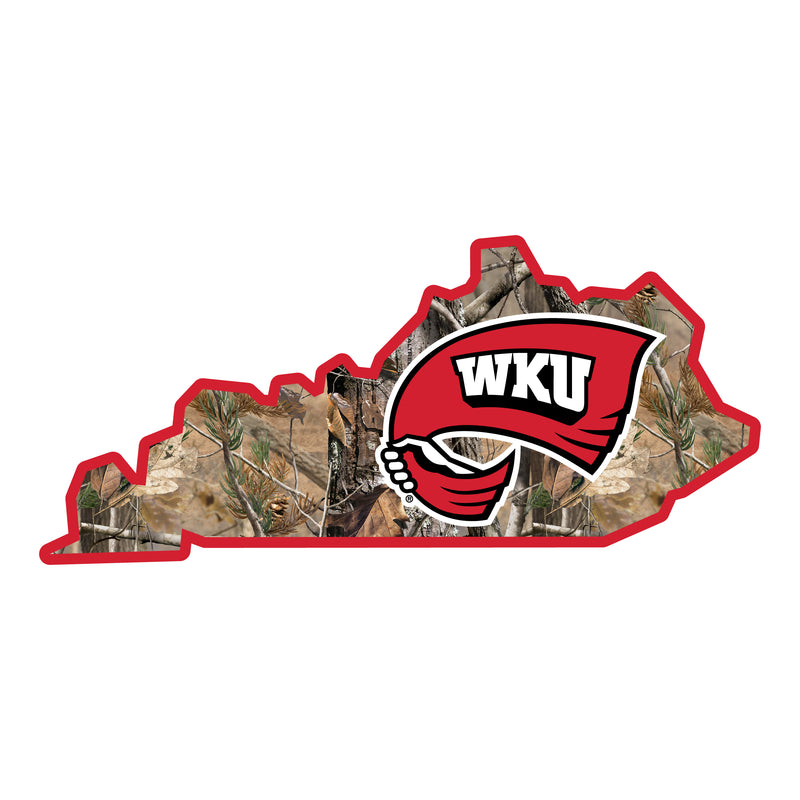 Western Kentucky Hilltoppers Realtree Camouflage Vinyl Sticker/Magnet - Officially Licensed