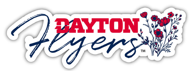 Dayton Flyers Script Floral Sticker/Magnet - Officially Licensed School Pride Decor