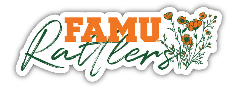 Florida A&M Rattlers Script Floral Sticker/Magnet - Officially Licensed School Pride Decor