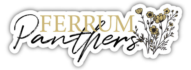 Ferrum College Script Floral Sticker/Magnet - Officially Licensed School Pride Decor