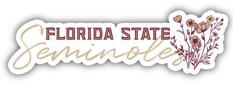 Florida State Seminoles Script Floral Sticker/Magnet - Officially Licensed School Pride Decor