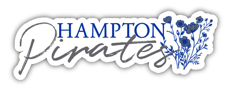 Hampton University Script Floral Sticker/Magnet - Officially Licensed School Pride Decor