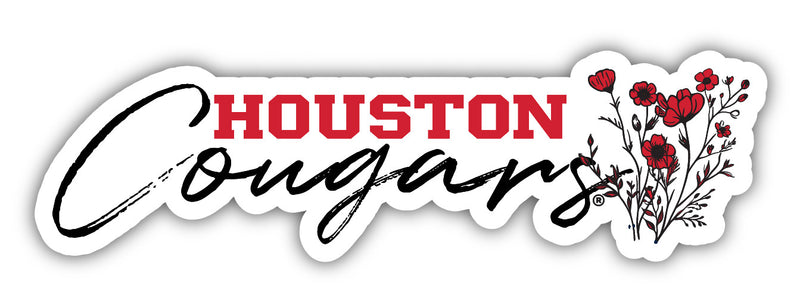 University of Houston Script Floral Sticker/Magnet - Officially Licensed School Pride Decor