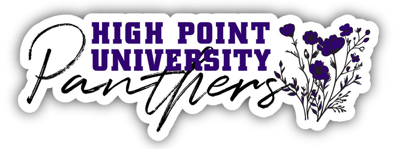High Point University Script Floral Sticker/Magnet - Officially Licensed School Pride Decor