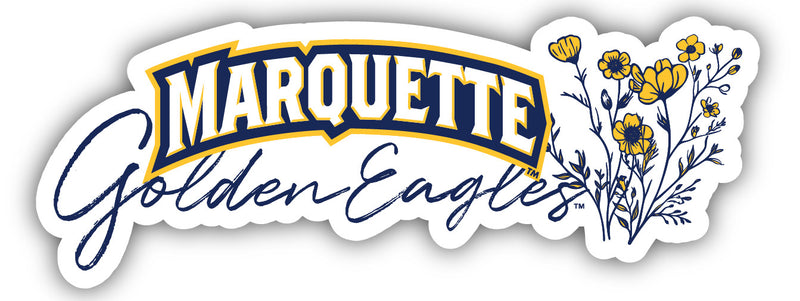 Marquette Golden Eagles Script Floral Sticker/Magnet - Officially Licensed School Pride Decor