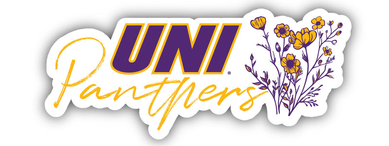 Northern Iowa Panthers Script Floral Sticker/Magnet - Officially Licensed School Pride Decor