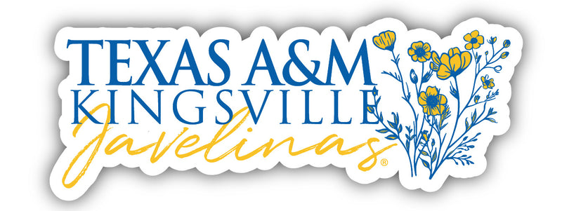 Texas A&M Kingsville Javelinas Script Floral Sticker/Magnet - Officially Licensed School Pride Decor