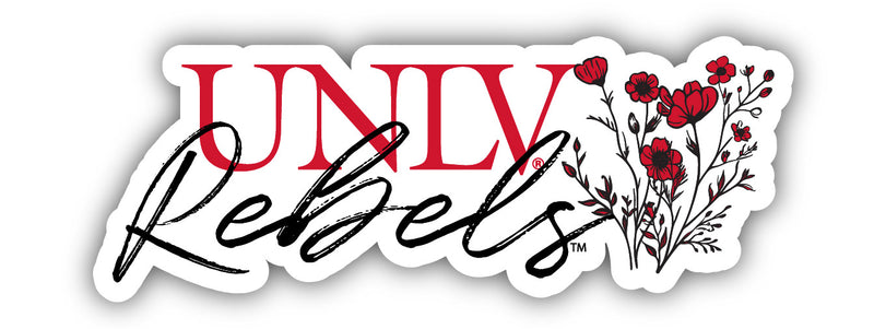 UNLV Rebels Script Floral Sticker/Magnet - School Decor