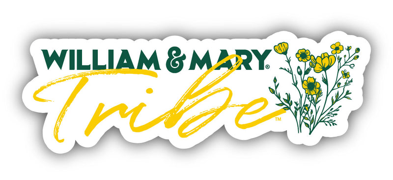 William and Mary Script Floral Sticker/Magnet - Officially Licensed School Pride Decor