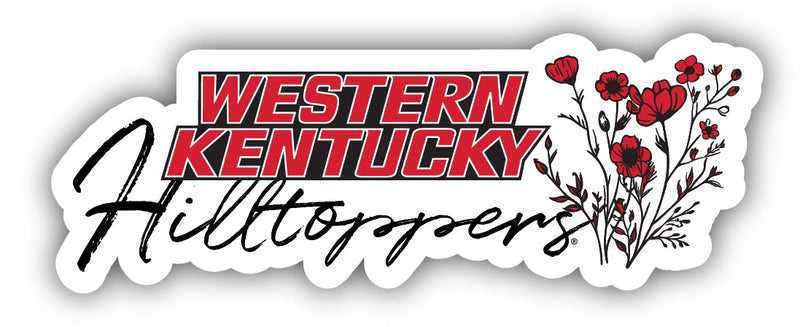 Western Kentucky Hilltoppers Script Floral Sticker/Magnet - Officially Licensed School Pride Decor