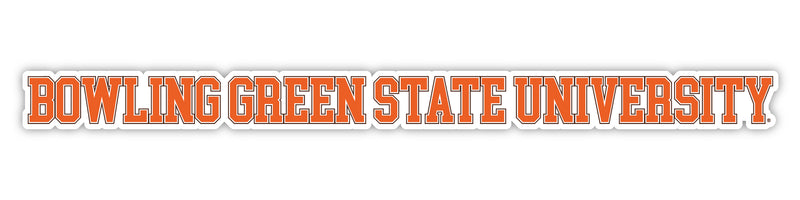 Bowling Green Falcons Officially Licensed College Text Vinyl Decal – White, Clear and Holographic