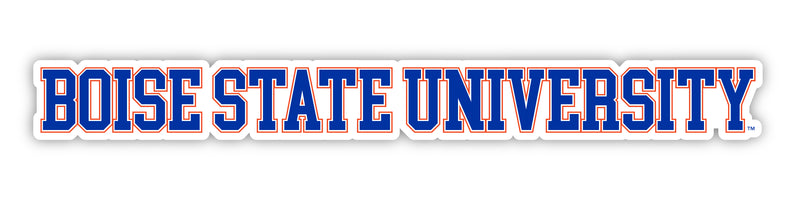 Boise State Broncos Officially Licensed College Text Vinyl Decal – White, Clear and Holographic