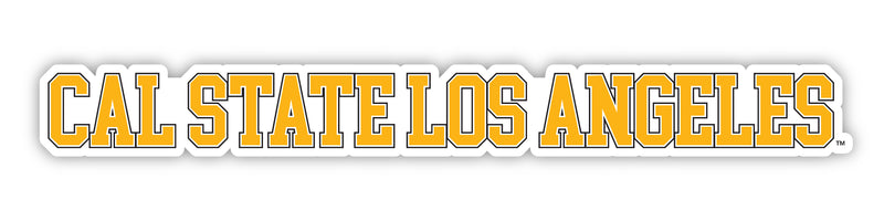California State University Los Angeles Officially Licensed College Text Vinyl Decal – White, Clear and Holographic