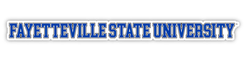 Fayetteville State University Officially Licensed College Text Vinyl Decal – White, Clear and Holographic