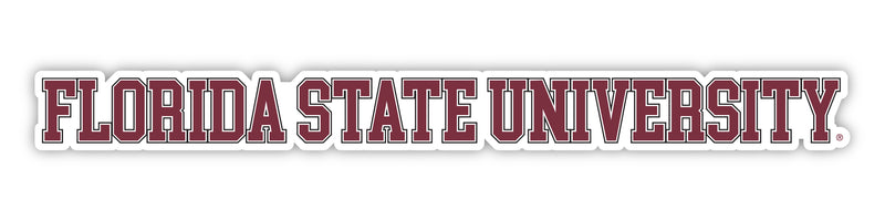 Florida State Seminoles Officially Licensed College Text Vinyl Decal – White, Clear and Holographic