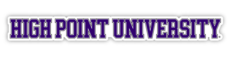 High Point University Officially Licensed College Text Vinyl Decal – White, Clear and Holographic