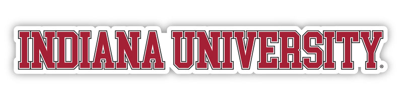 Indiana Hoosiers Officially Licensed College Text Vinyl Decal – White, Clear and Holographic