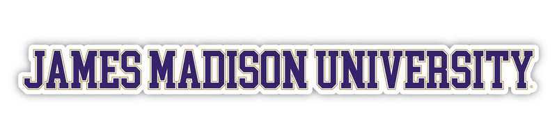 James Madison Dukes Officially Licensed College Text Vinyl Decal – White, Clear and Holographic