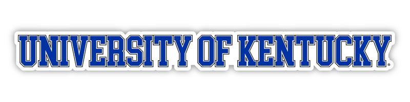Kentucky Wildcats Officially Licensed College Text Vinyl Decal – White, Clear and Holographic